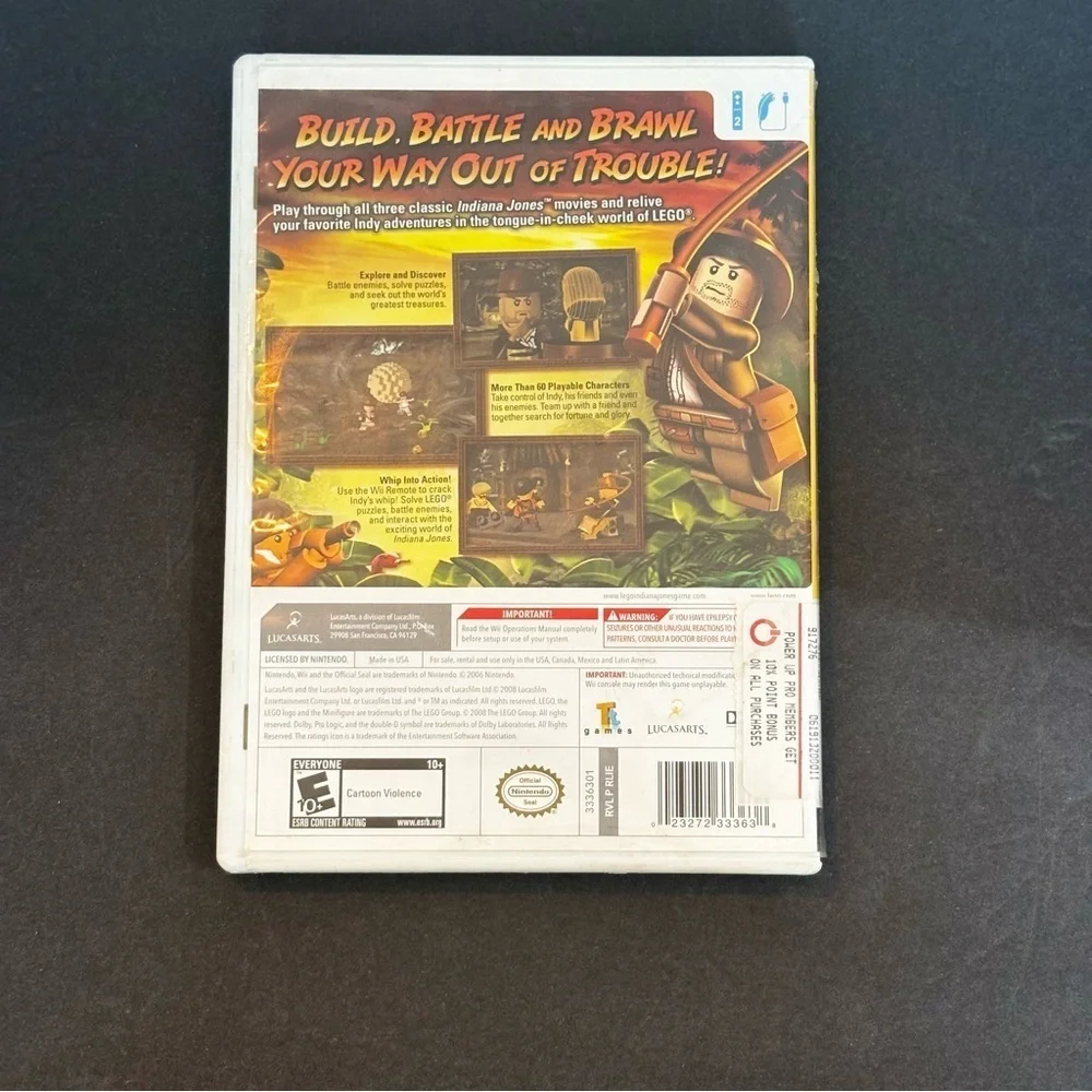 LEGO Indiana Jones: The Original Adventures (Nintendo Wii, 2008 w/ Manual)